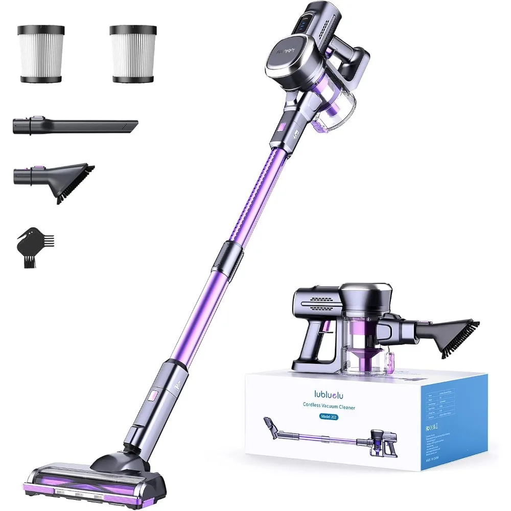 Wireless Stick Vacuum Cleaner, Lightweight 235W Brushless Motor, Portable and Easy to Store