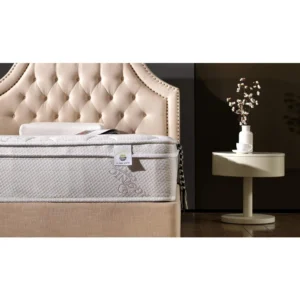 Oliver & Smith 12 inch King Mattress Hybrid Pocketed Coil Spring King Size Bed Mattress Plush Euro Pillow Top Cool Memory Foam