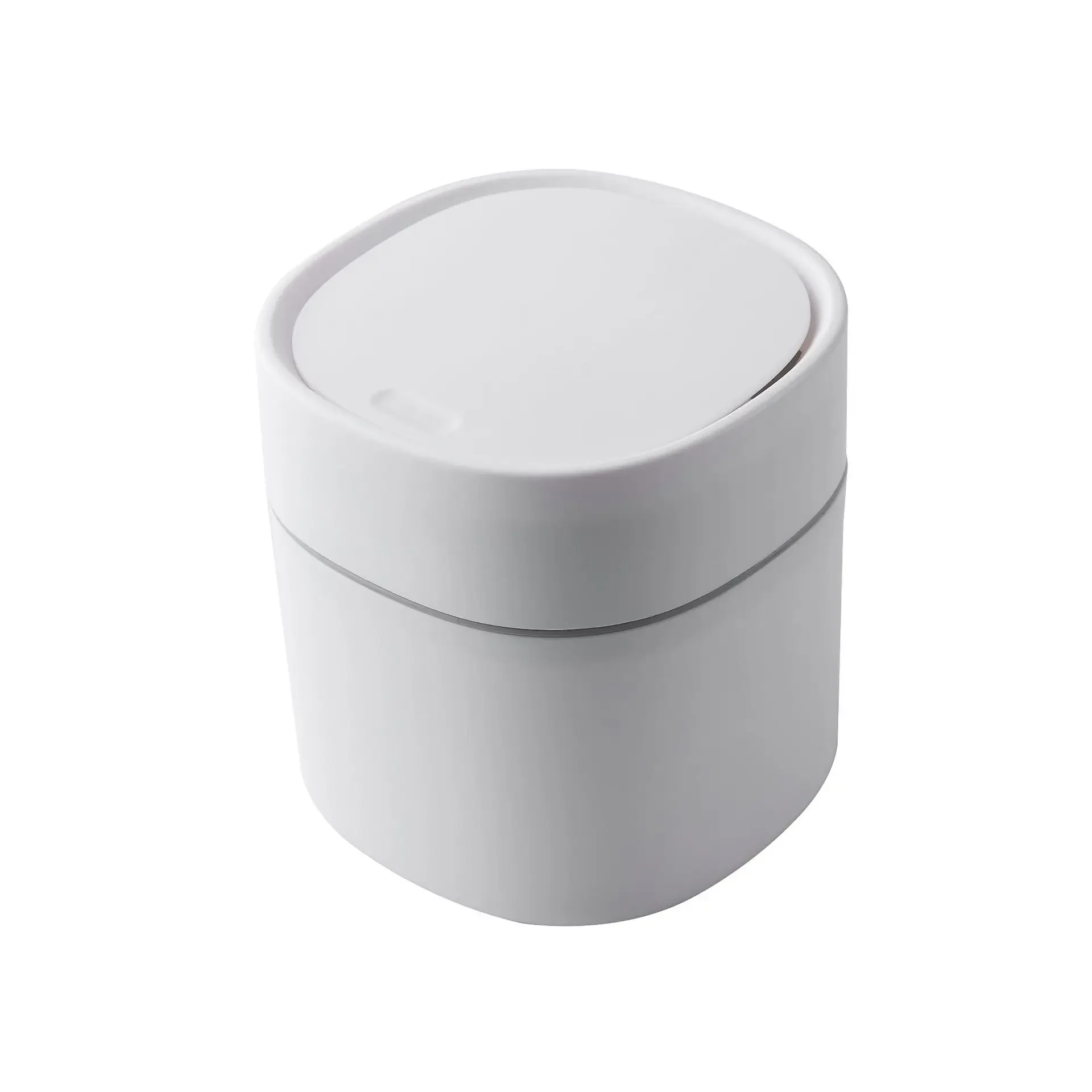 2L Mini Desktop Bin Universal Car Interior Storage Case with Cover Home Desk Clean Workspace Garbage Box Pressing Trash Can - Image 7