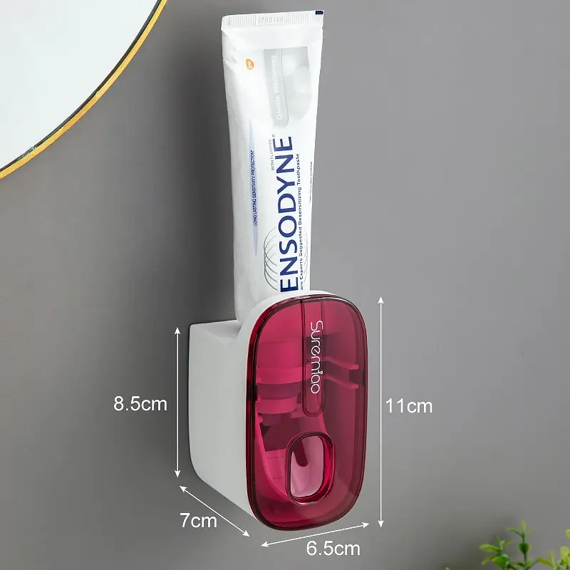 1 PCS Automatic Toothpaste Dispenser Bathroom Accessories Wall Mount Lazy Toothpaste Squeezer Toothbrush Holder - Image 8