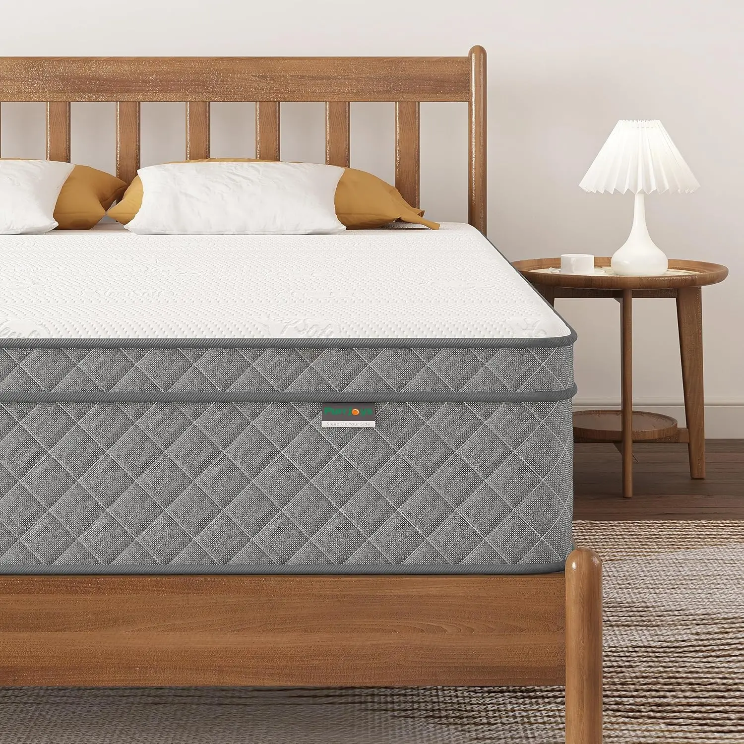 10/12 Inch Full Queen Size Mattress with Cooling-Gel Memory Foam &Pocket Spring Hybrid, CertiPUR-US Certified, Medium Firm