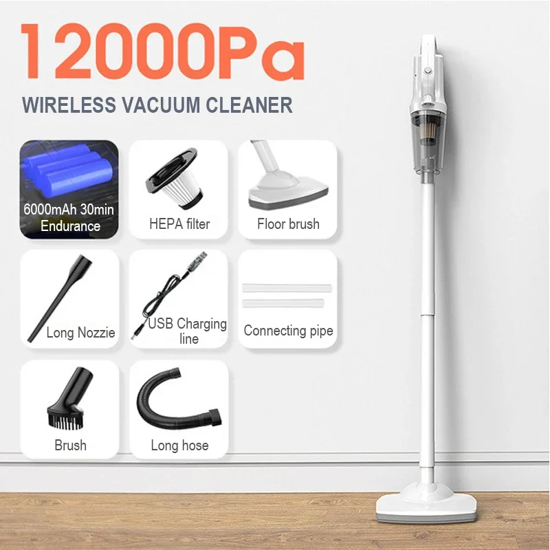 Wireless Vacuum Cleaner Handheld Cordless Dual Mini Appliance 12kPa Suction Chargable Built-in Battrery Car&Home Vacuum Cleaner - Image 9