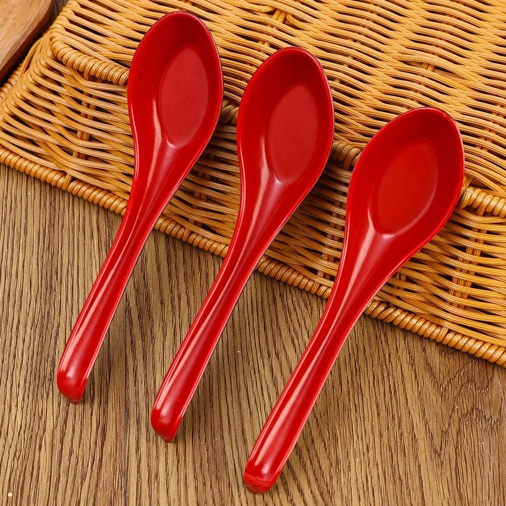1/5/10pcs Mighty Porcelain Anti-Shock Spoons Japanese Rice Spoon Dumplings Porridge Soup Spoon Restaurant Bar Kitchen Cutlery - Image 4