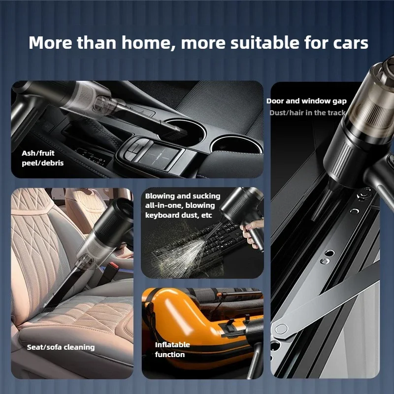 Car Vacuum Cleaner Multifunctional Mini Wireless Portable High-power Suction and Blowing Integrated Cleaning Appliance - Image 2
