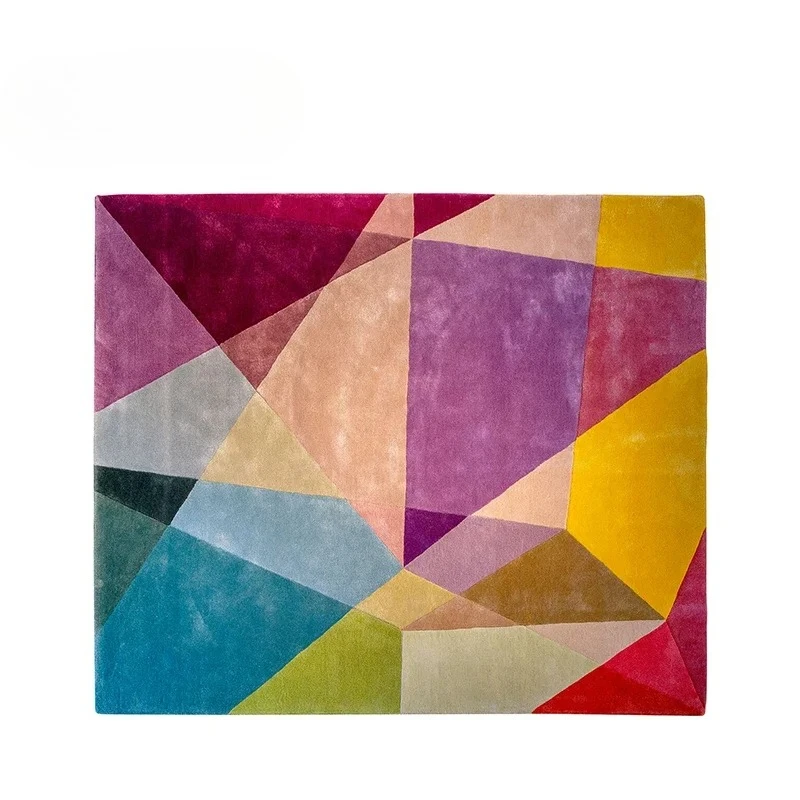 Luxury Carpets for Living Room Dopamine Bedroom Decor Irregular Carpet Creative Colorful Bedside Floor Mat Fluffy Soft Plush Rug - Image 13