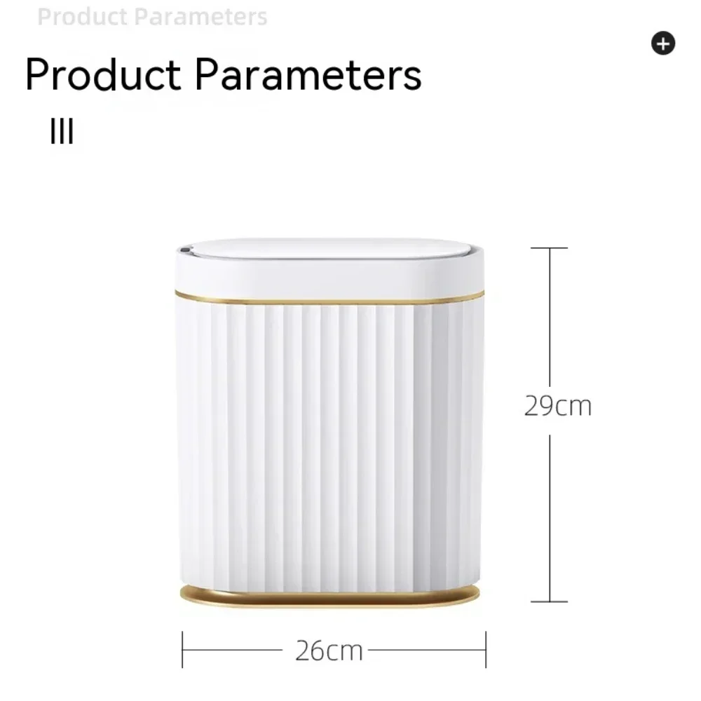 7L Trash Bin Can Narrow Smart Sensor Kitchen Food Waste Recycle Toilet Wastebasket Garbage Storage Bucket Bathroom Accessories - Image 6