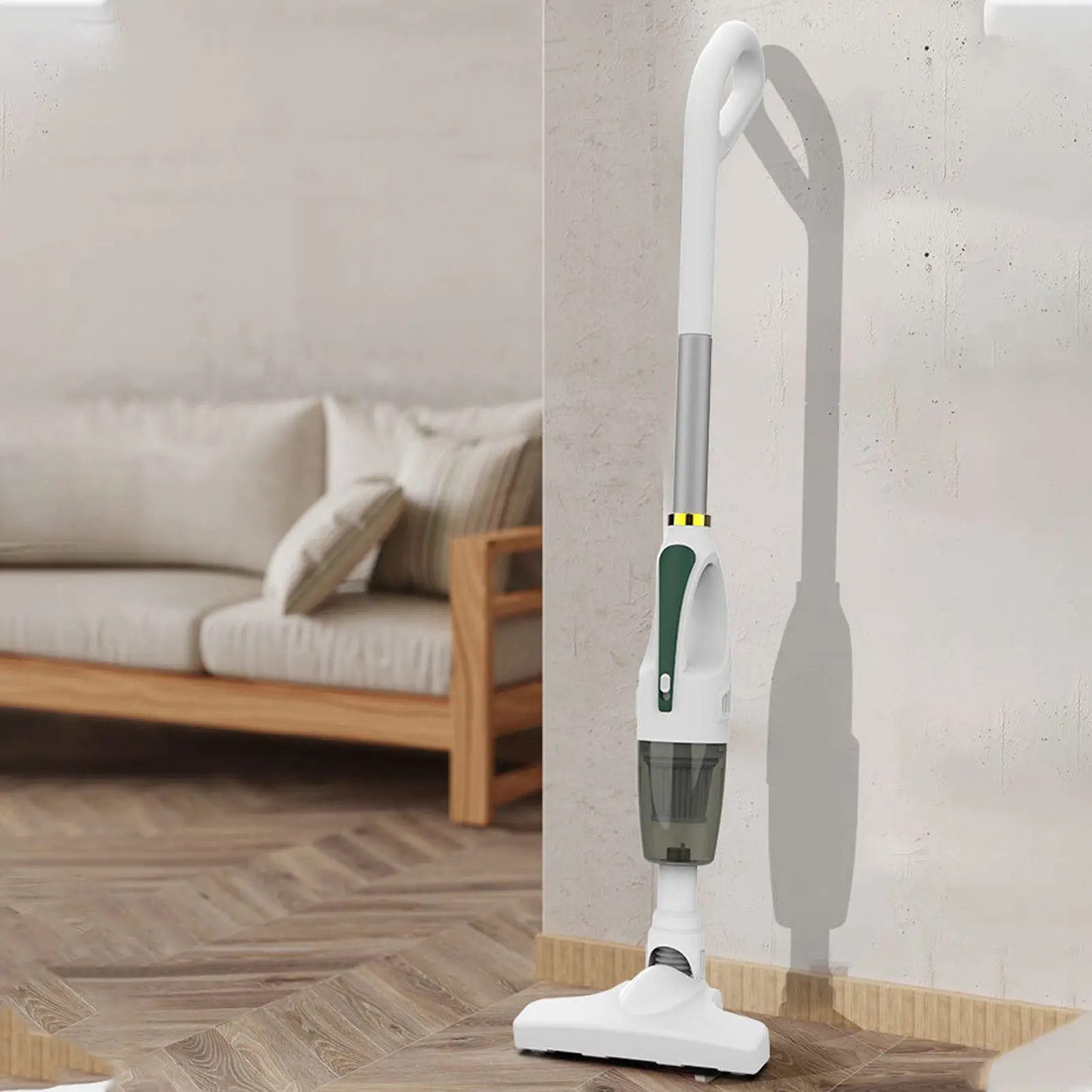 Handheld Vacuum Cleaner with 4 Heads Strong Suction 30min Endurance Low Noise Pet Hair Removal Cordless for Home Car - Image 2