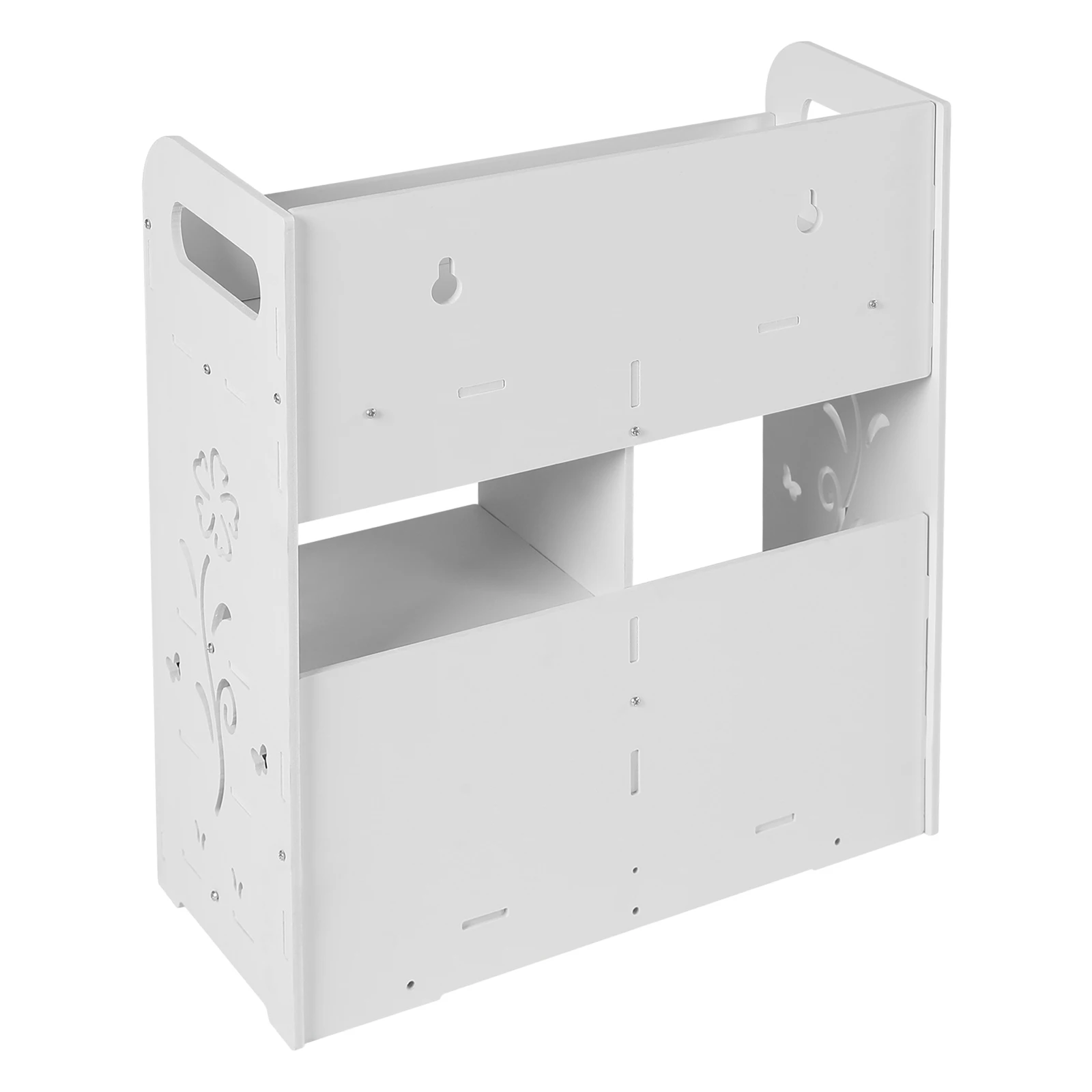Wall-Mounted Bathroom Cabinet with 2 Drawers, White Bathroom Organizer Shelf for Storage, for Bathroom, Bedroom, 38*18*43cm - Image 5