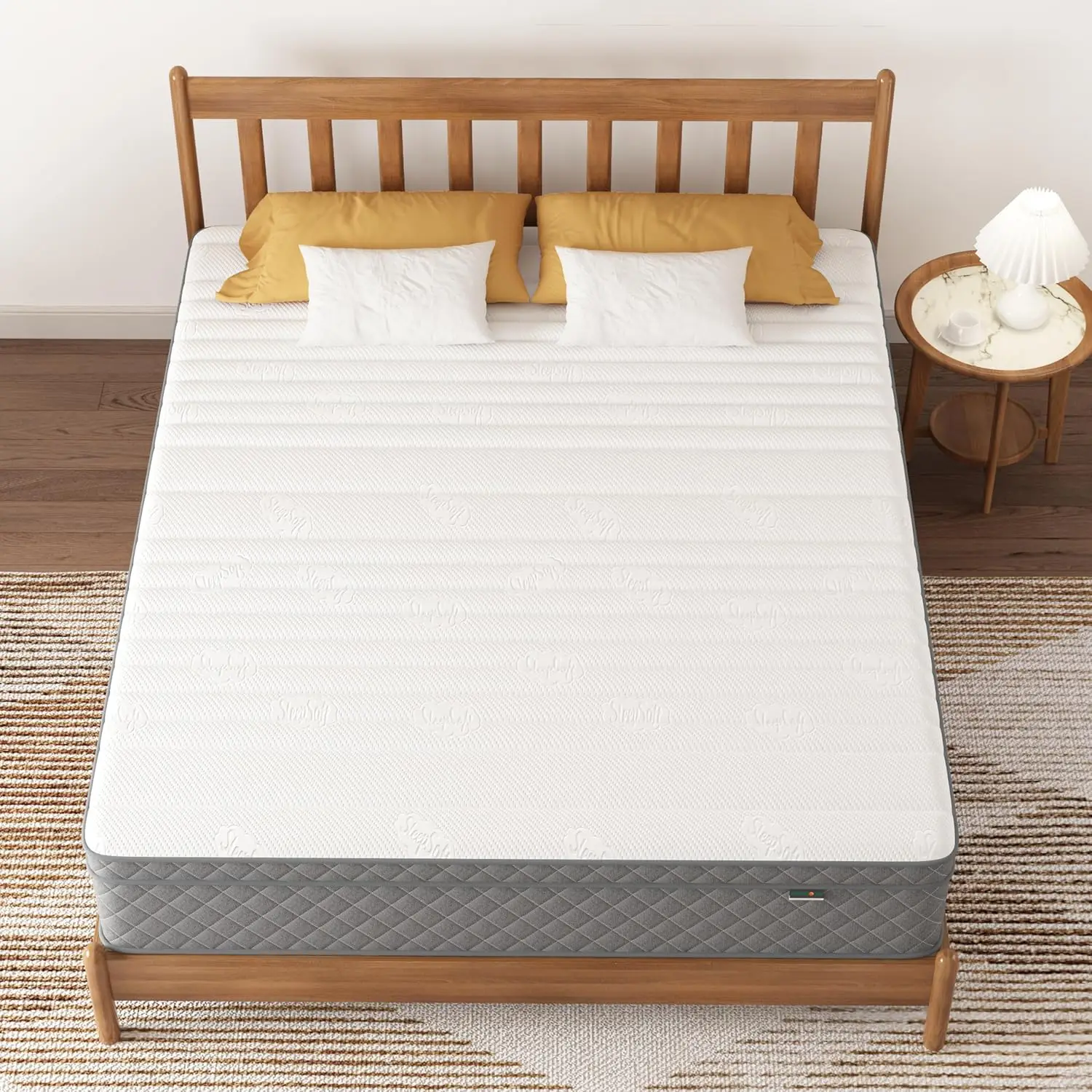10/12 Inch Full Queen Size Mattress with Cooling-Gel Memory Foam &Pocket Spring Hybrid, CertiPUR-US Certified, Medium Firm - Image 4