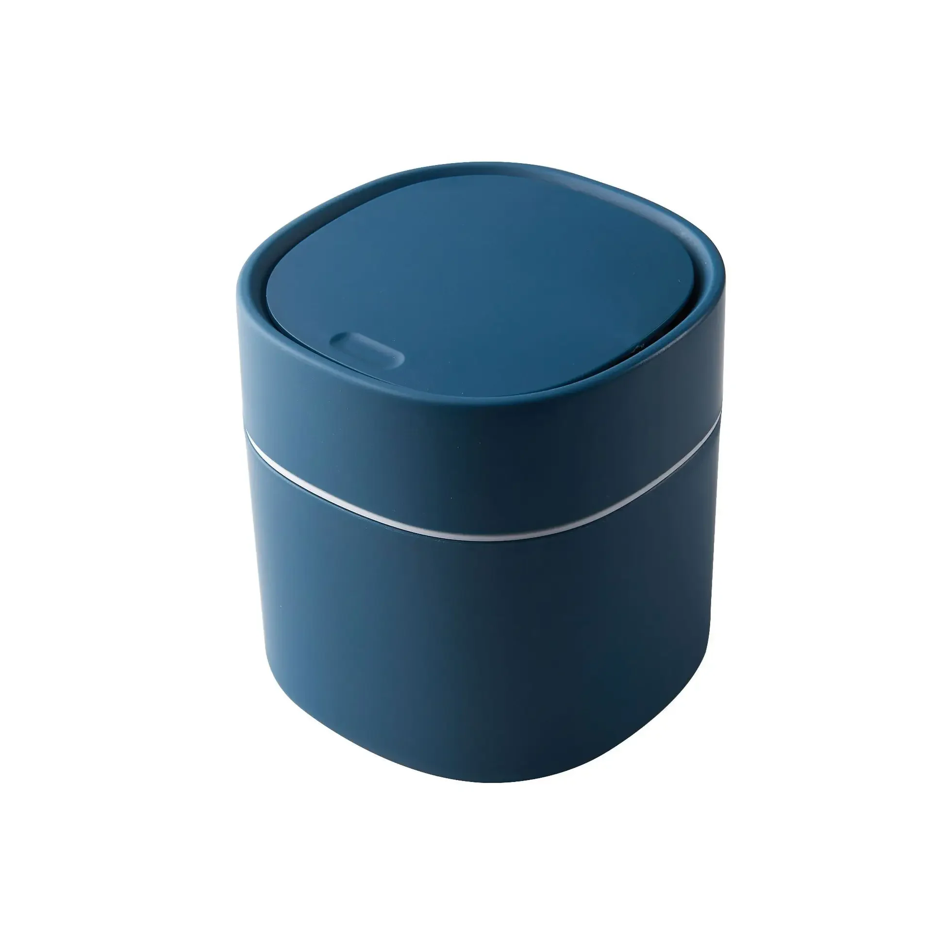 2L Mini Desktop Bin Universal Car Interior Storage Case with Cover Home Desk Clean Workspace Garbage Box Pressing Trash Can - Image 8