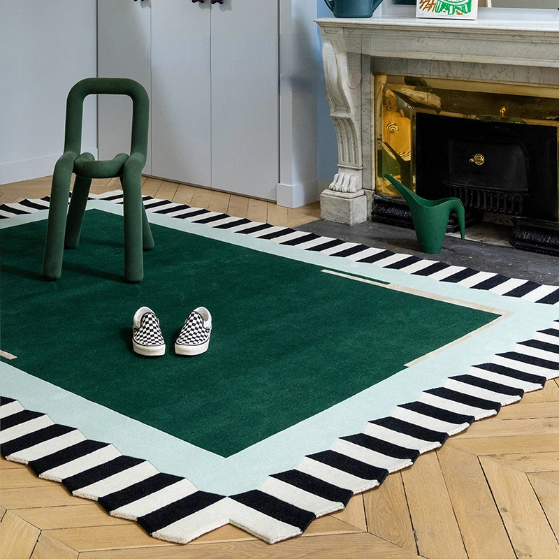 American Retro Carpets for Living Room Thicken Washable Floor Mat Home Plush Lounge Rug Irregular Bedroom Decor Anti-slip Carpet - Image 4