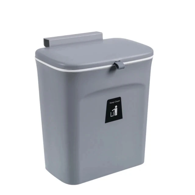 7/10L Wall Mounted Trash Can Household Galley Waste Bin Hanging Bathroom Trash Can With Lid Food Garbage Bin Kitchen Accessories - Image 7