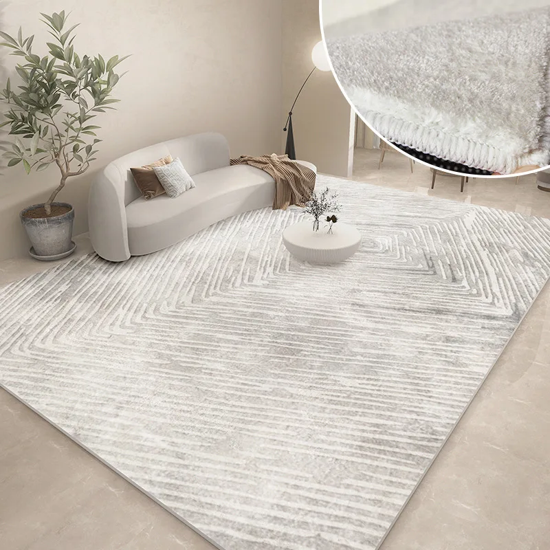 Modern Carpets for Living Room Abstract Large Area Plush Rugs Bedroom Decor Bedside Carpet Grey Thickened Floor Mat Lounge Rug - Image 7
