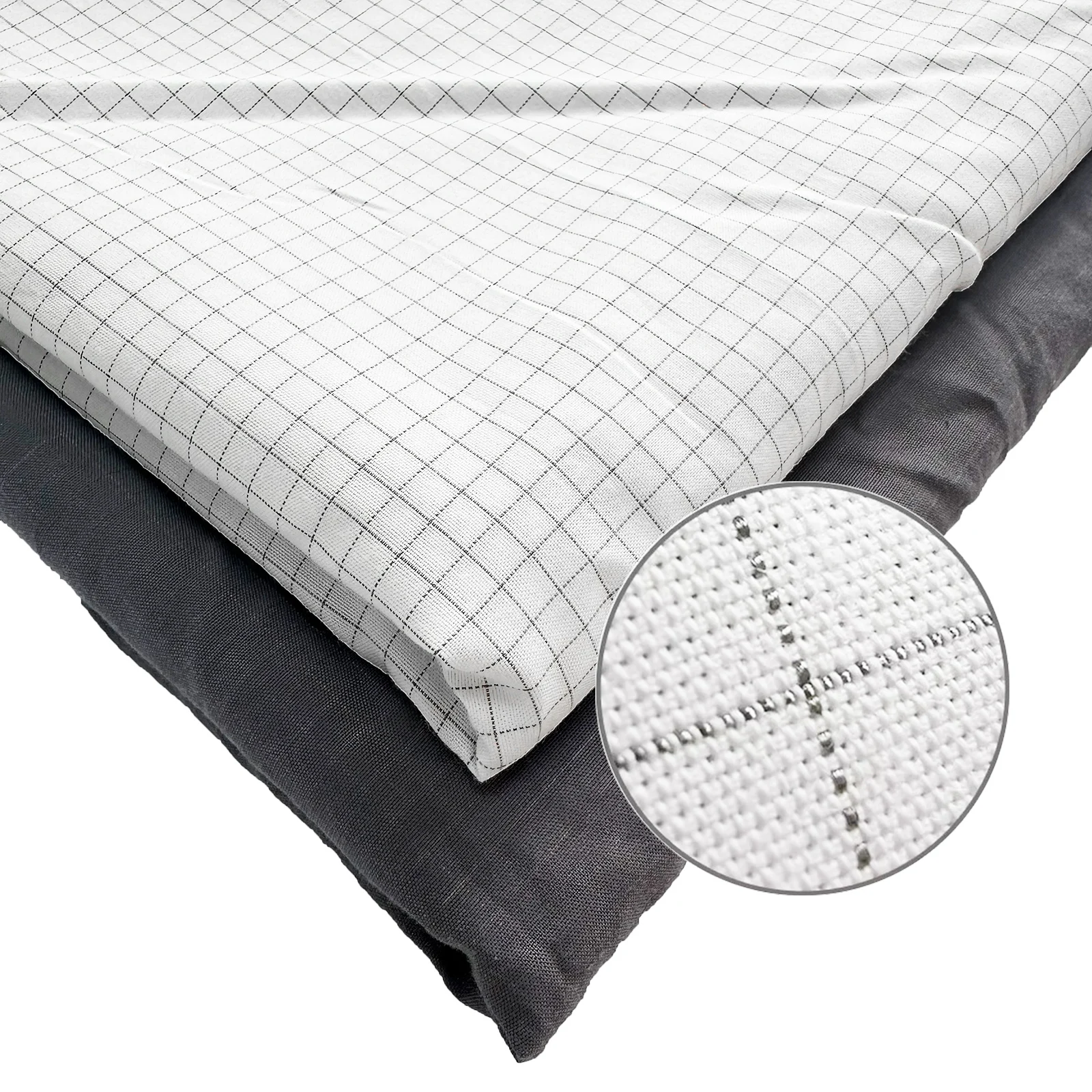 10% Silver Fiber Earthing Fitted Bed Sheets Conductive Grounded Bedsheet Anti-ESD Relieve Pressure Improve Health - Image 4