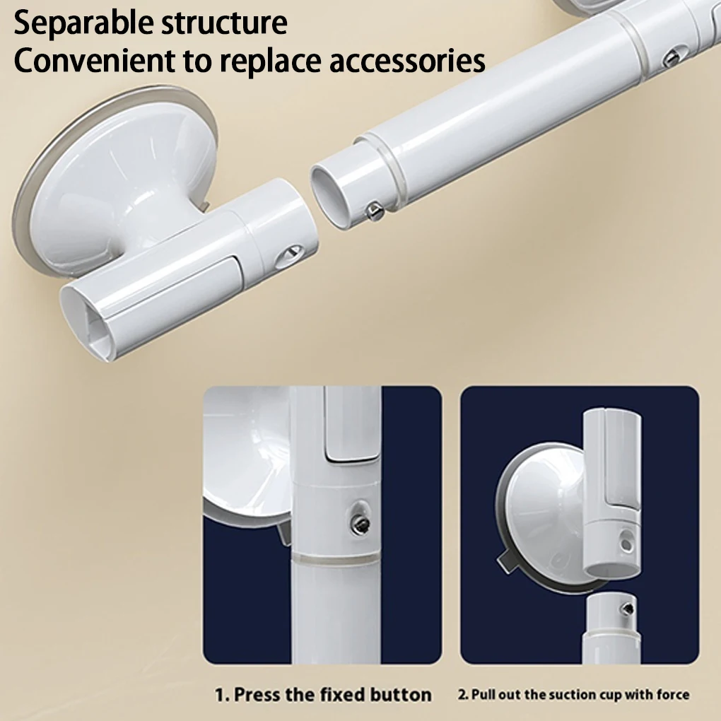 Bathroom Anti Slip Hand Grips No-drill Suction Cup Shower Tub Grab Handle Safety Bathroom Aid Bath Hardware Safe Handle Handrail - Image 3