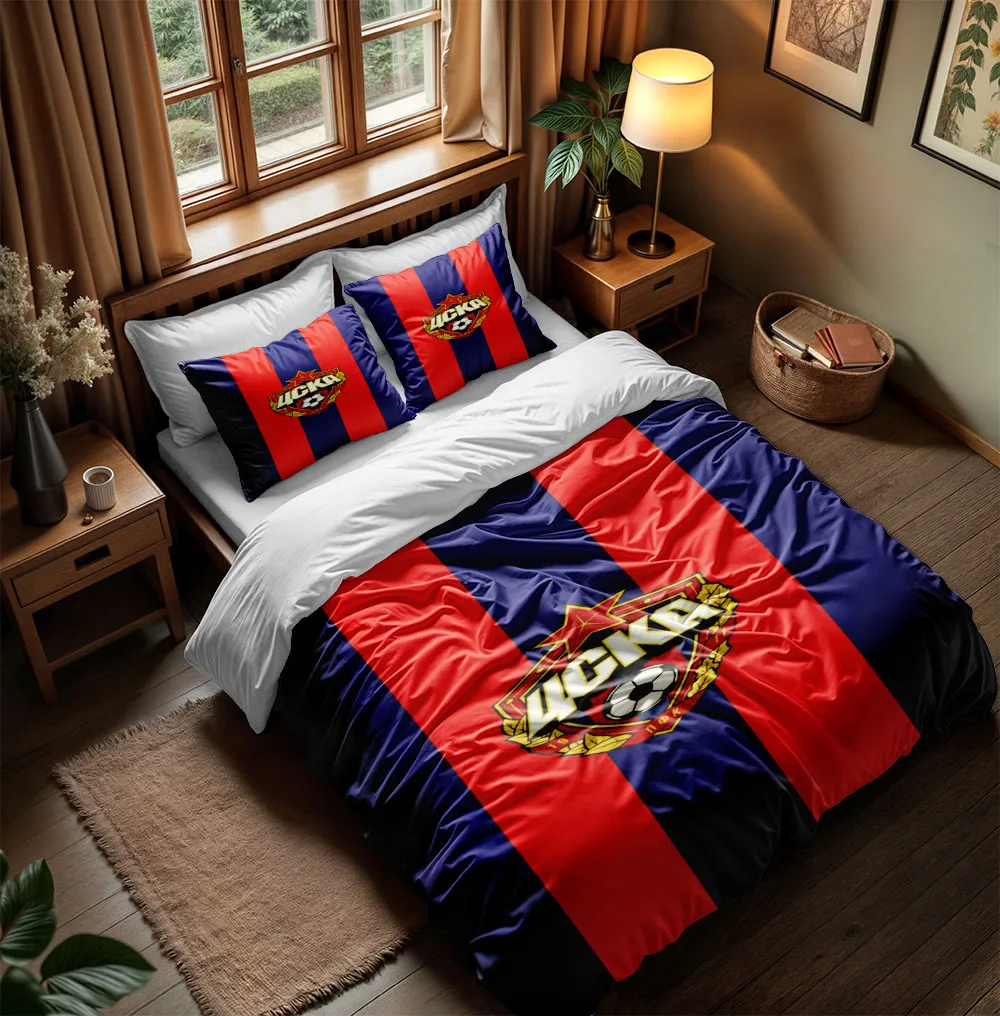 ЦСКА Москва Duvet Cover Set King Queen Double Full Twin Single Size Bed Linen Set