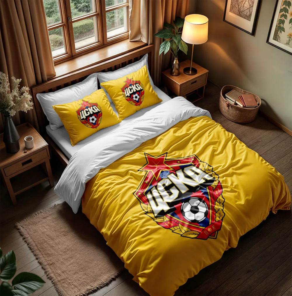 ЦСКА Москва Duvet Cover Set King Queen Double Full Twin Single Size Bed Linen Set - Image 3