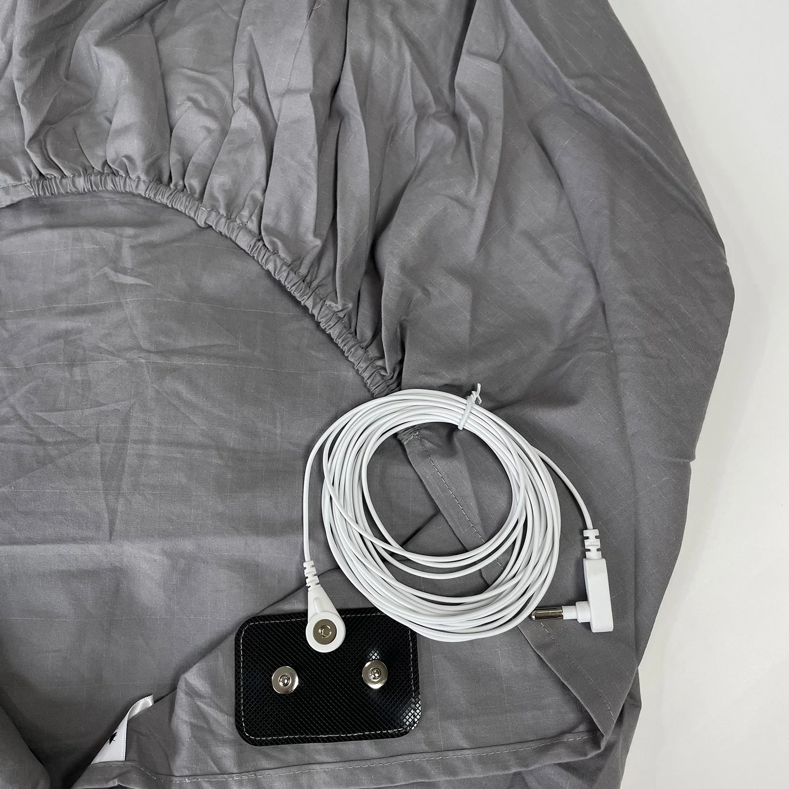 10% Silver Fiber Earthing Fitted Bed Sheets Conductive Grounded Bedsheet Anti-ESD Relieve Pressure Improve Health - Image 3